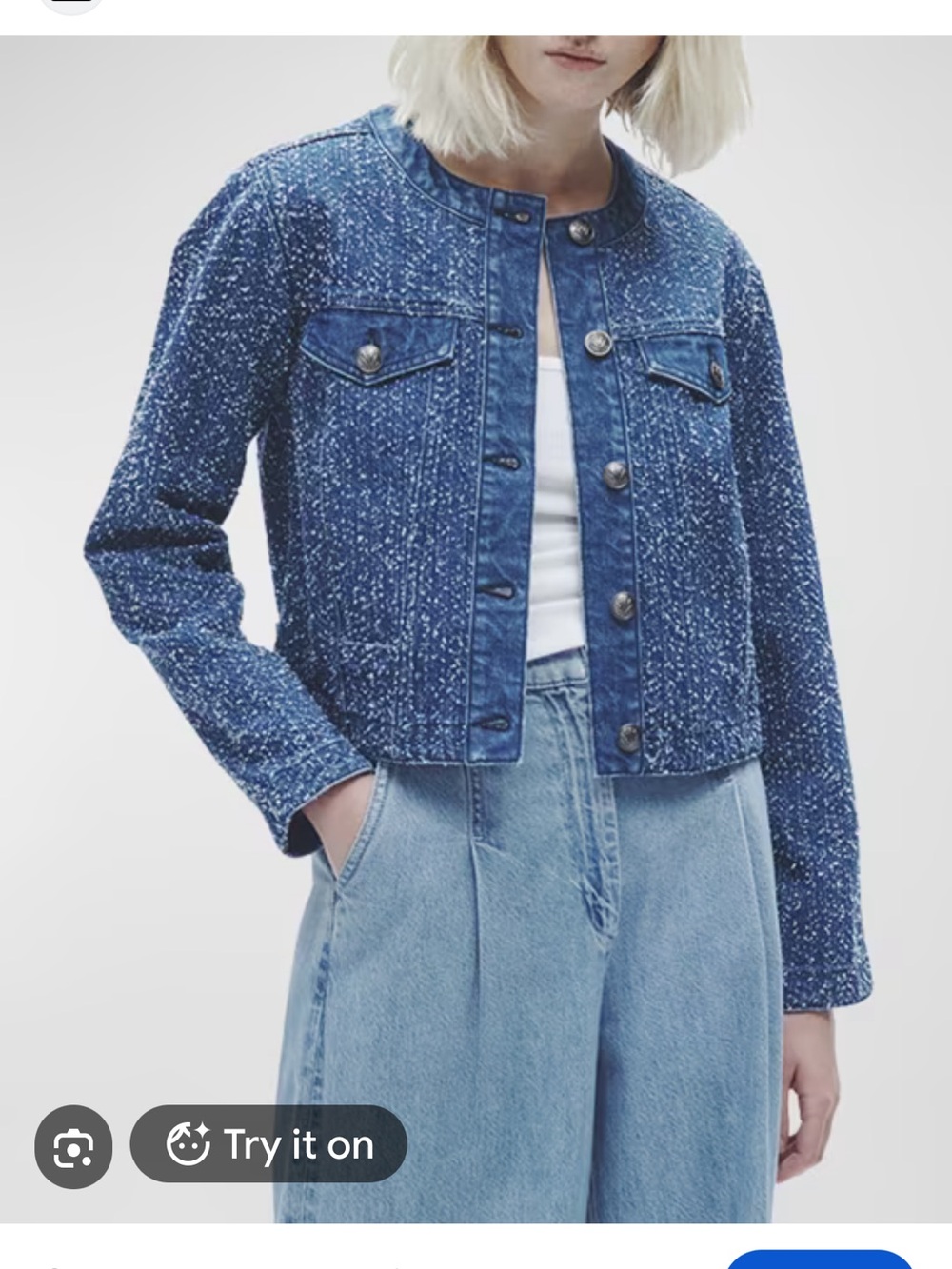 Rag & Bone Cora Tweed Denim Jacket
